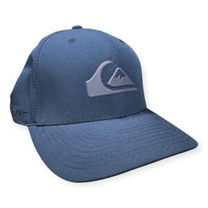 Quiksilver Navy Baseball Hat Size‎ S/M FlexFit Logo